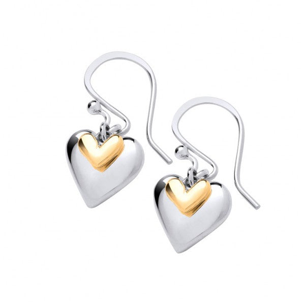 Silver & Gold You and Me Earrings