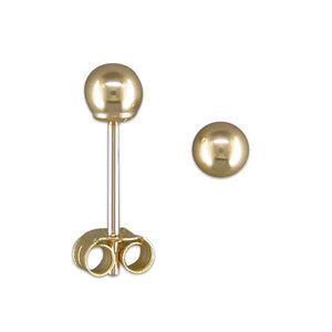 9ct Gold Small Bead Stud