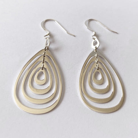 Sterling Silver Multi Spiral Drops