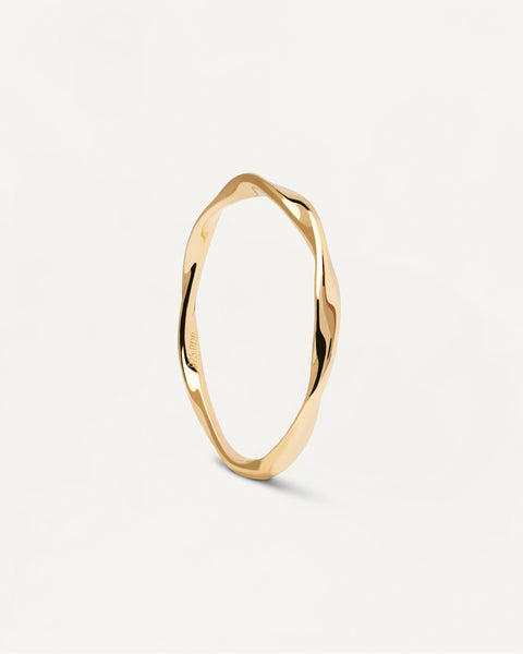 PDPAOLA Gold Spiral Ring
