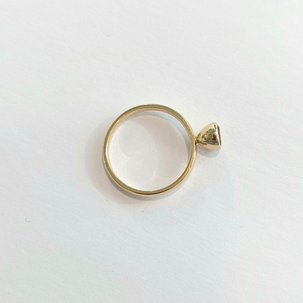 9ct Yellow Gold 5mm Golden Citrine Court Ring
