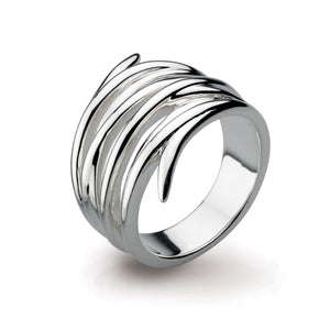 Kit Heath Sterling Silver Entwine Helix Ring