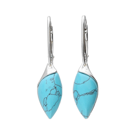 Turquoise Silver Earrings