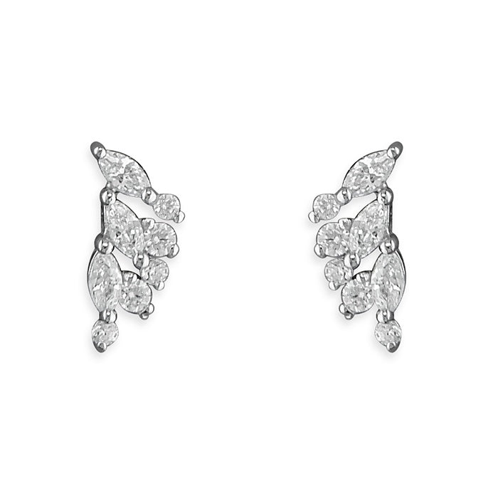 Sterling Silver Small Wing Studs