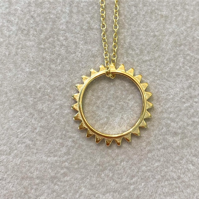 18ct Gold Plated Sunburst Necklace
