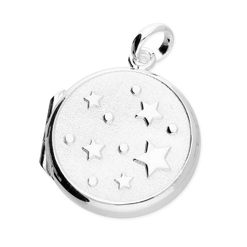 Sterling Silver Stars Locket