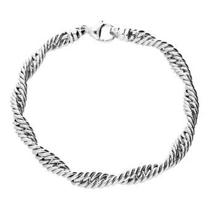 Sterling Silver Reverse Twist Bracelet