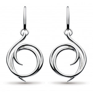 Kit Heath Silver Helix Wrap Drop Earrings