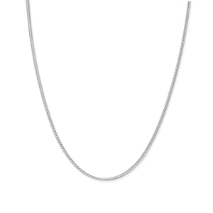 ChloBo Men's Silver Fox Tail Chain Necklace