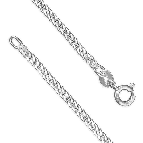 Sterling Silver 20" Medium Curb Chain