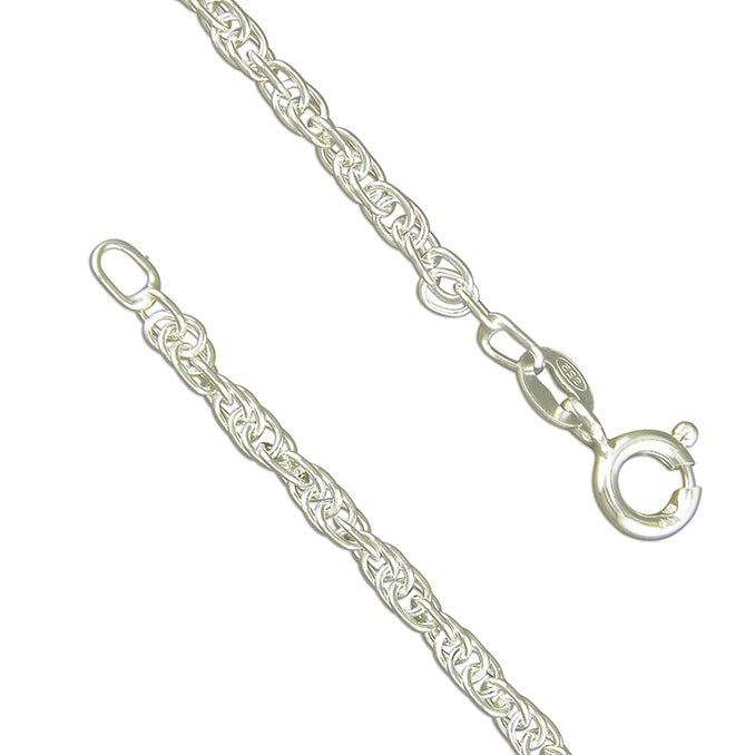 Silver Prince of Wales Rope Medium Chain