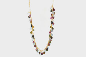 Valentina Tourmaline Beaded Gemstone Necklace